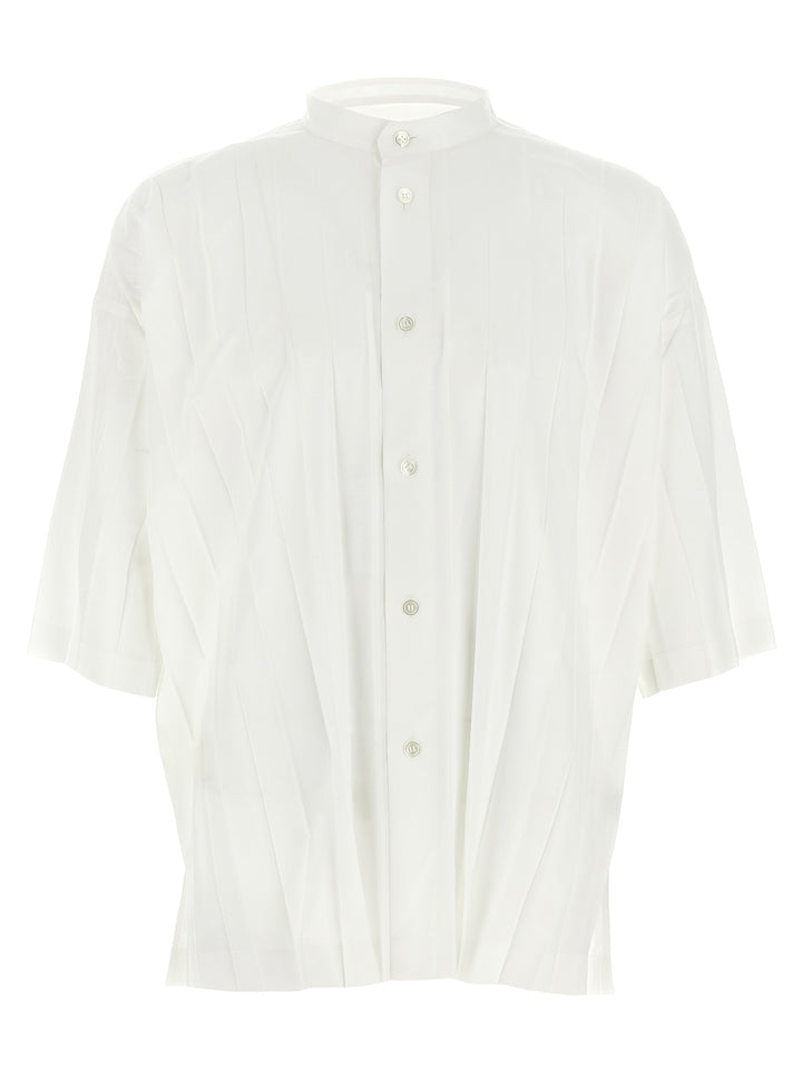 Homme Plisse' Issey Miyake Edge Shirt T-shirt - White | 6d200bc4f51e2e8be3088104c746c57e14a778a6