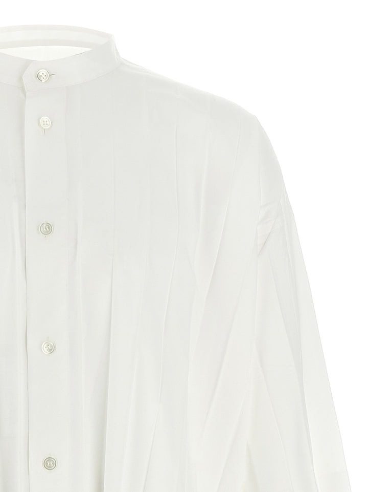 Homme Plisse' Issey Miyake Edge Shirt T-shirt - White | 12676e3a762f5b3eec7b8a476350a07db2e0a2f1