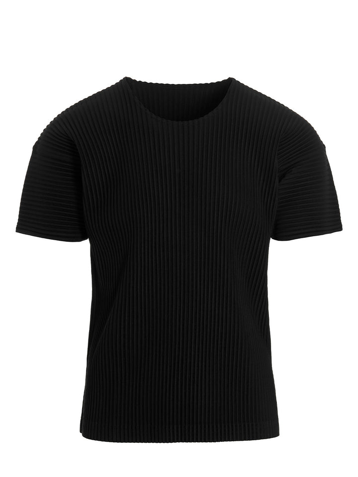 Homme Plisse' Issey Miyake Basics T-shirt - Black | 9f113488c23fd9d38f972905f3cabc6aaa047d7c