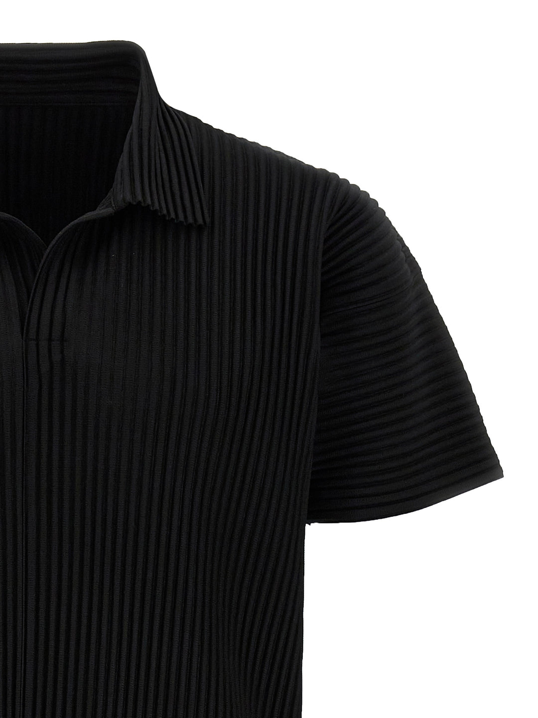 Homme Plisse' Issey Miyake Basics Shirt and Blouse - Black | be8588f6bbac960e471ac9a2145ba297f18c0c52