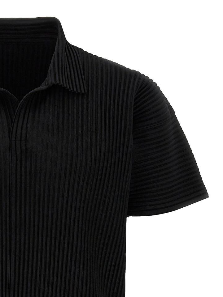 Homme Plisse' Issey Miyake Basics Shirt and Blouse - Black | be8588f6bbac960e471ac9a2145ba297f18c0c52