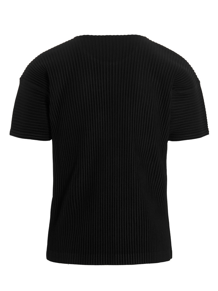 Homme Plisse' Issey Miyake Basics T-shirt - Black | 14990aa57bdbe7e1f26edb515e2b3c56c6c14131