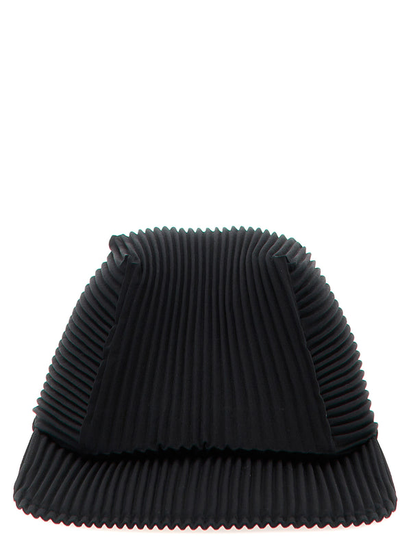 Pleats Hats Black