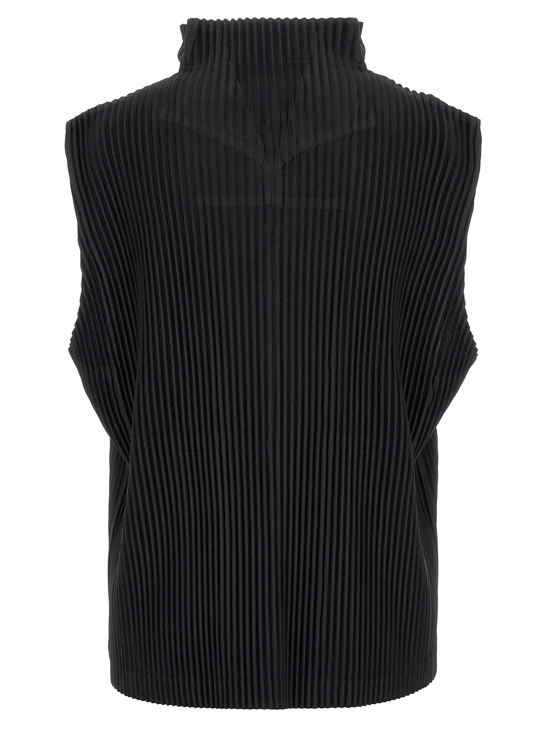 Homme Plisse' Issey Miyake Monthly Colors: April Gilet - Black | d2d40c45ce579a7bc9ec36186f5717246f7eb2d8