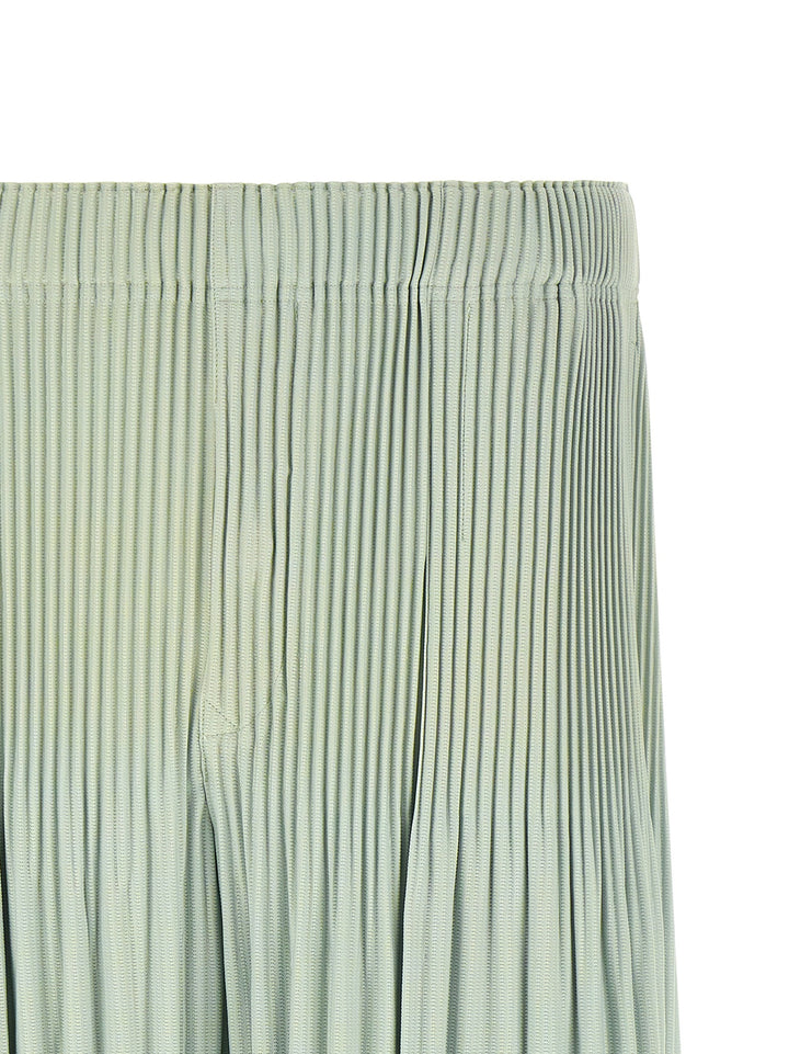 Homme Plisse' Issey Miyake Monthly Colors: June Bermuda and Short - Green | ae769a7bd4f17c58a1895eed8222fa2a42d3d3d9