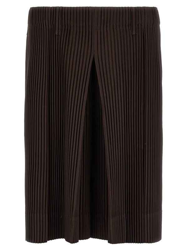Tailored Pleats 2 Bermuda And Short Brown
