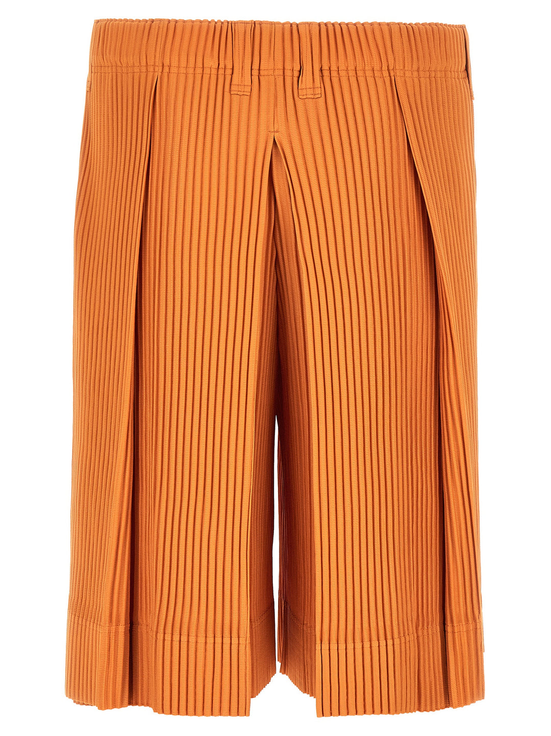 Homme Plisse' Issey Miyake Tailored Pleats 2 Bermuda and Short - Orange | 48ea7bd448c2076bcc0f60de45f52a9839663c32