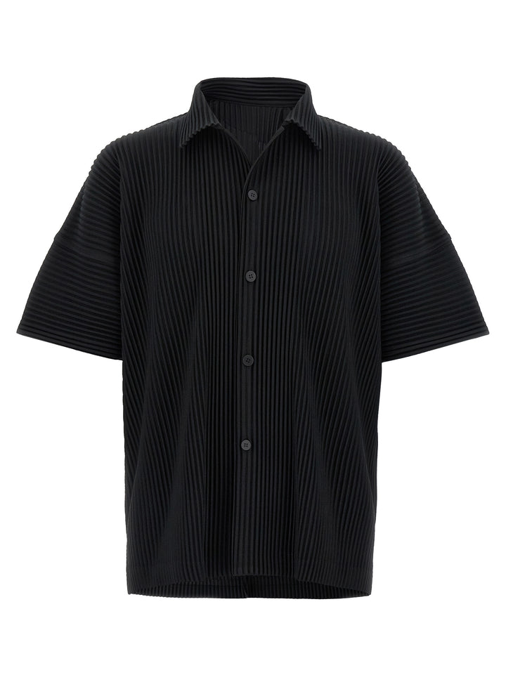 Homme Plisse' Issey Miyake Monthly Colors: May Shirt and Blouse - Black | b340db0e9495ee55a363d2649f26176f4b821e6b
