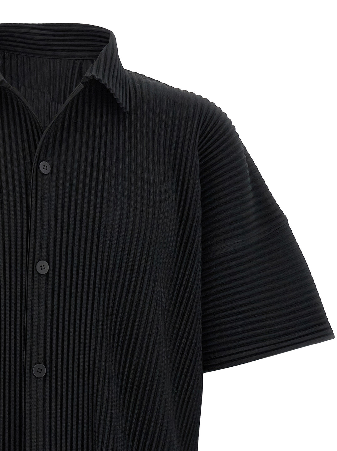 Homme Plisse' Issey Miyake Monthly Colors: May Shirt and Blouse - Black | d2118ea792b9bc40b0c2d11d257f1d9e7b39c816