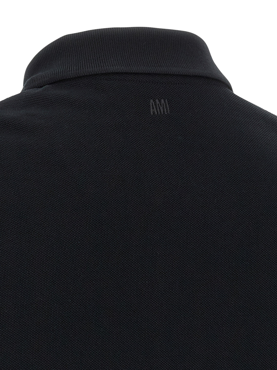 Ami Paris Ami De Coeur Polo - Black | d8c1e93cbd87ebab591c60c099723c2ae5435f84