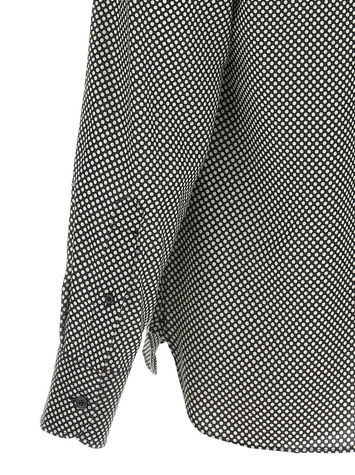 Tom Ford Polka Dot Shirt Shirt and Blouse - White/Black | 570e1b99597166008a30e24d456c5ed355907371