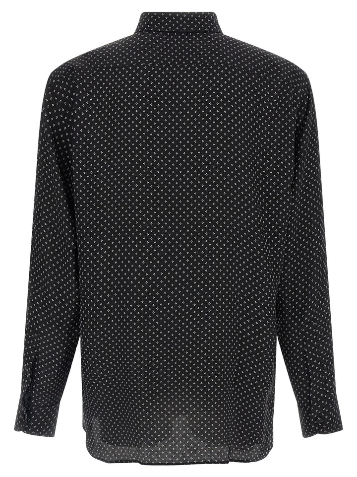 Tom Ford Micro-Print Shirt Shirt and Blouse - Black | f05dfa25751349d0690990222f2ec0baf7b13e56