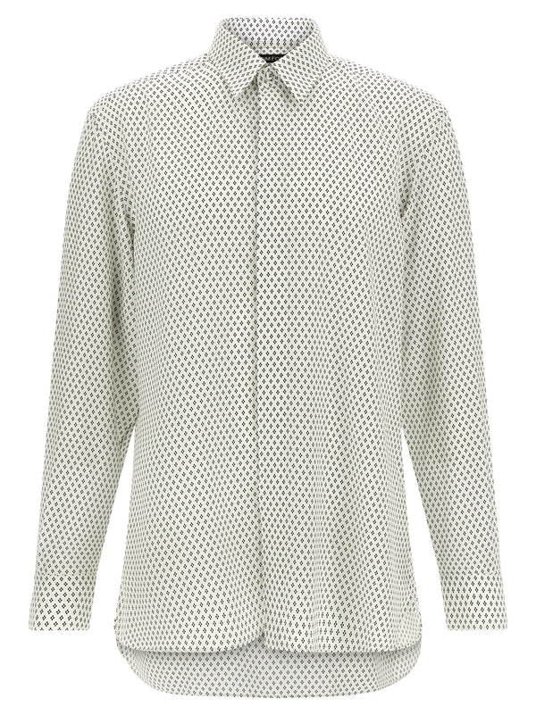 Micro-Print Shirt White/Black