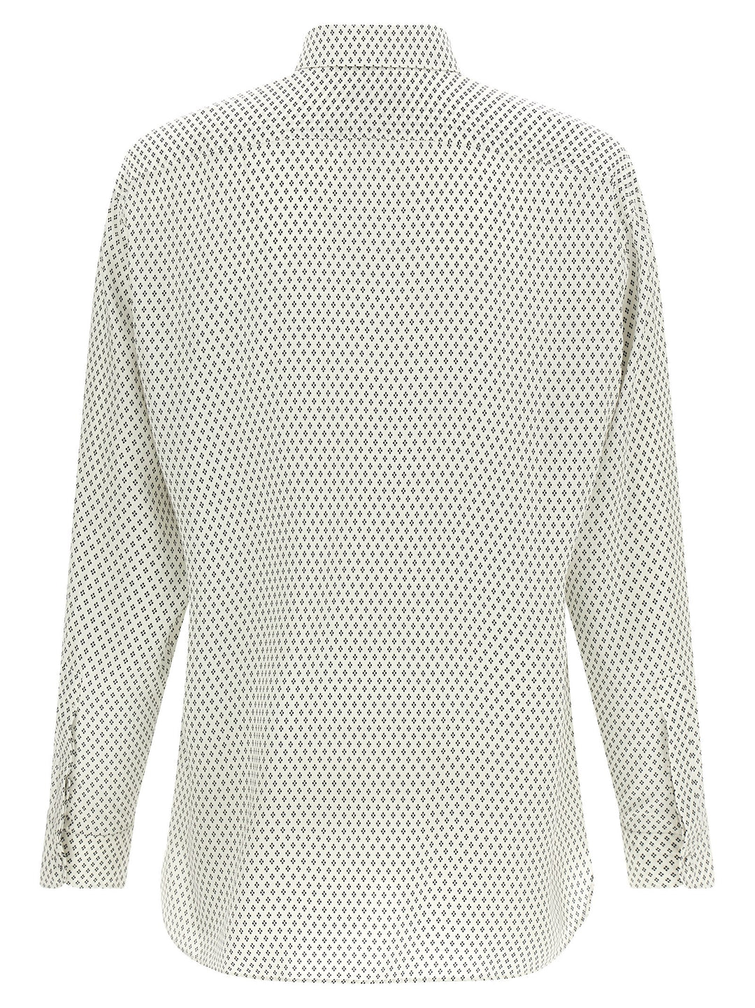 Tom Ford Micro-Print Shirt Shirt and Blouse - White/Black | 80f6c15aa2625bdefabb784334caf8786f924cb4