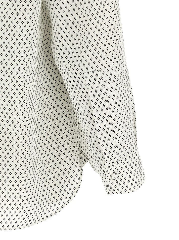 Tom Ford Micro-Print Shirt Shirt and Blouse - White/Black | 14b3dc7d339934e2427480b133d784d6b9b0827c