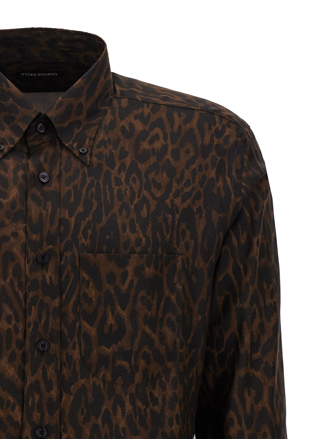 Cheetah Shirt, Blouse Brown