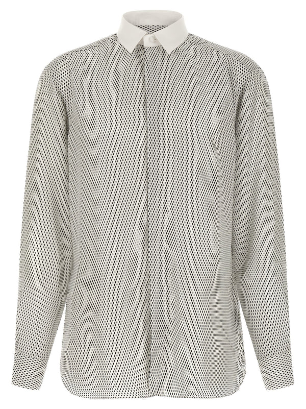 Shirt With Contrast Collar Shirt And Blouse White