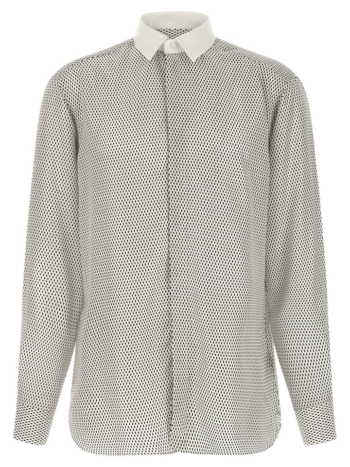 Tom Ford Shirt With Contrast Collar Shirt and Blouse - White | 1aed8c40b5ca69aadf8ee3b7538ea7579c9a9a26