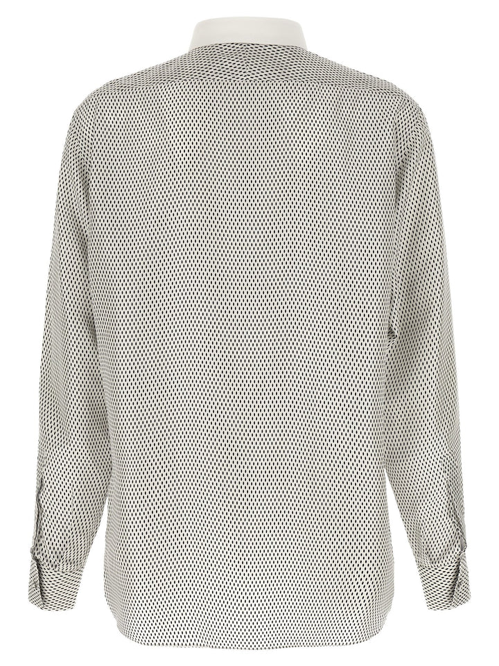 Tom Ford Shirt With Contrast Collar Shirt and Blouse - White | 928b1b709774ba1e1a501338395021a4f4f1fe06