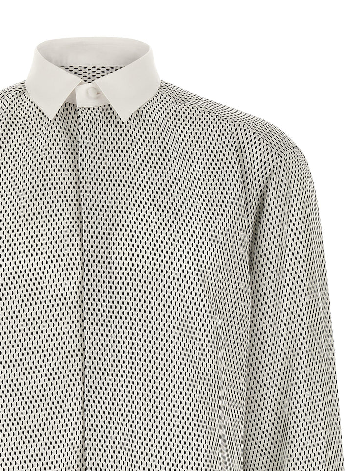 Tom Ford Shirt With Contrast Collar Shirt and Blouse - White | 55a91583a9b444814ecfe19ecc43568c1f36fab0