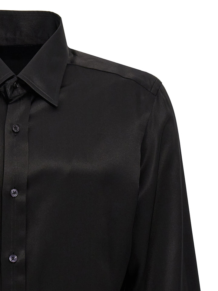 Charmeuse Shirt Shirt, Blouse Black