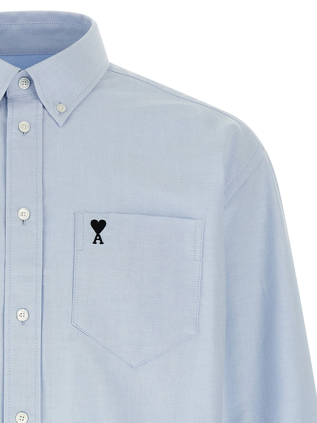 Ami Paris Ami De Coeur Shirt and Blouse - Light Blue | b5290762fee751cedda11b6f9c0d7fa7524a2775