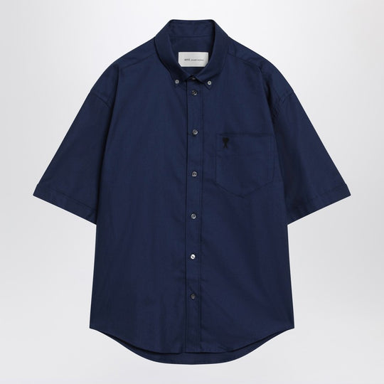 Ink Blue Boxy Ami De Coeur Shirt