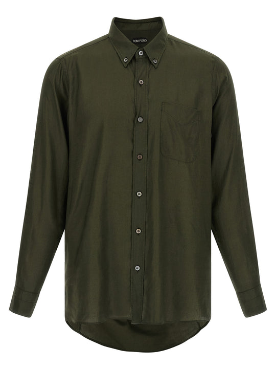 Button-Down Shirt Shirt And Blouse Green