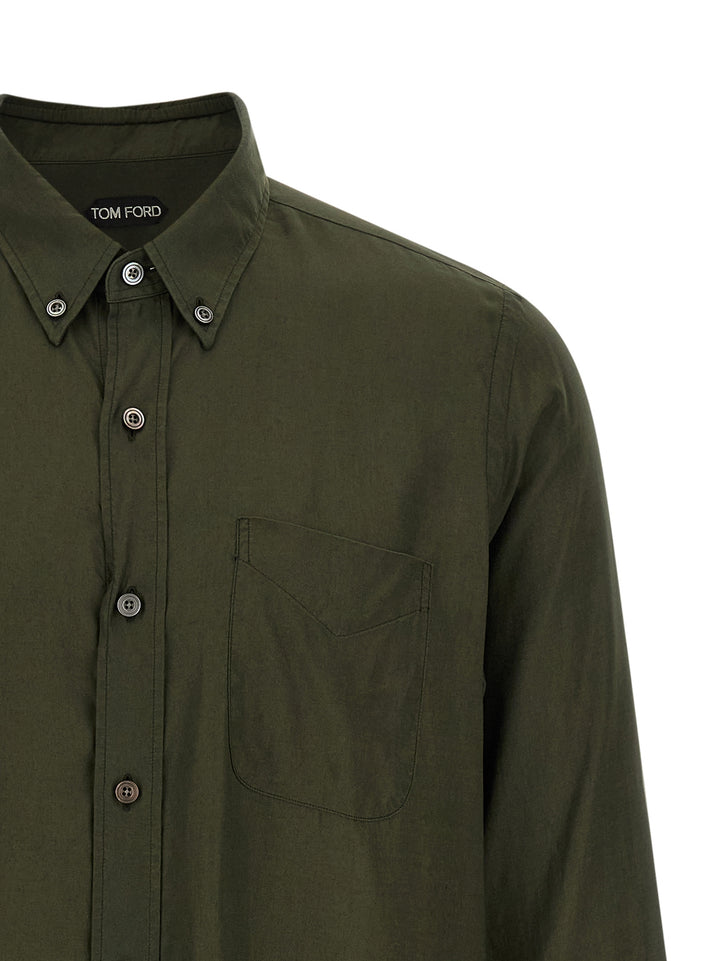 Tom Ford Button-Down Shirt Shirt and Blouse - Green | c897c0e3497fdedf3d25e2595c2377b45c09580c