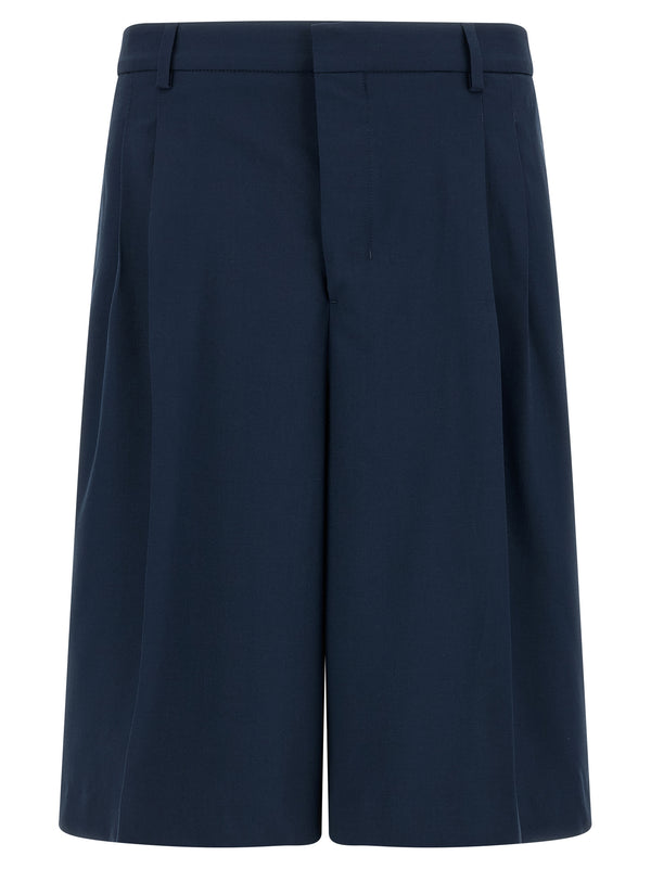 Fresh Wool Bermuda Shorts Bermuda And Short Blue