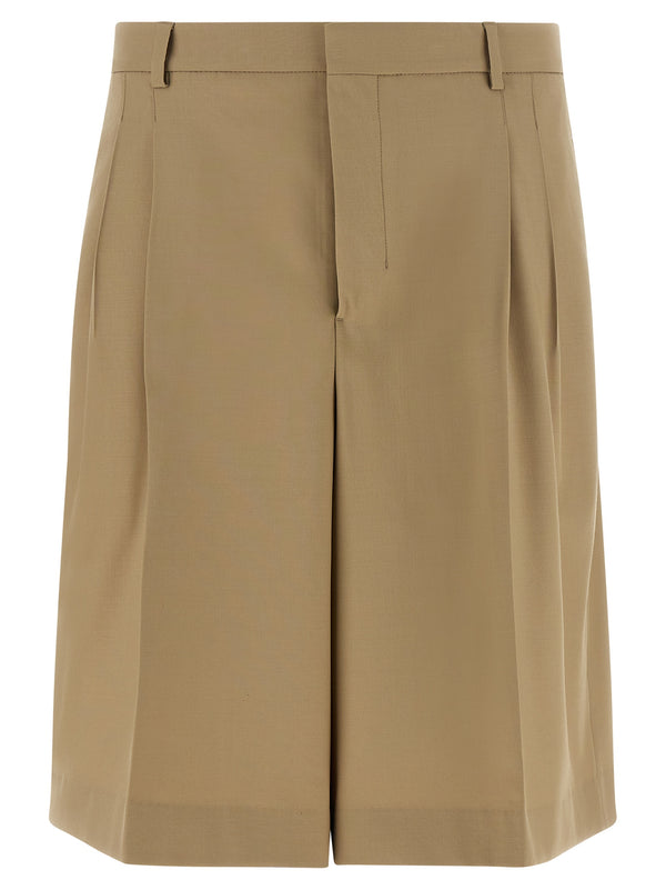 Fresh Wool Bermuda Shorts Bermuda And Short Beige