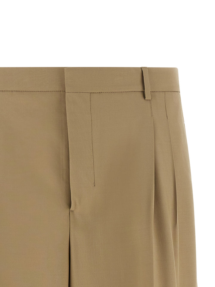 Ami Paris Fresh Wool Bermuda Shorts Bermuda and Short - Beige | d291922eb0f0545edb9591d807db65a192ae6d3d