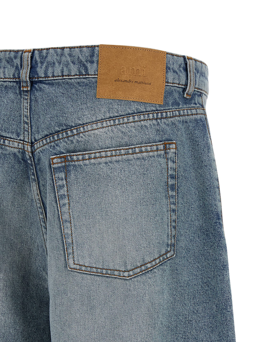 Ami Paris Denim Bermuda Shorts Bermuda and Short - Blue | 7fec9426fa0de2f622a4664f9e552ceb3d34d0ac