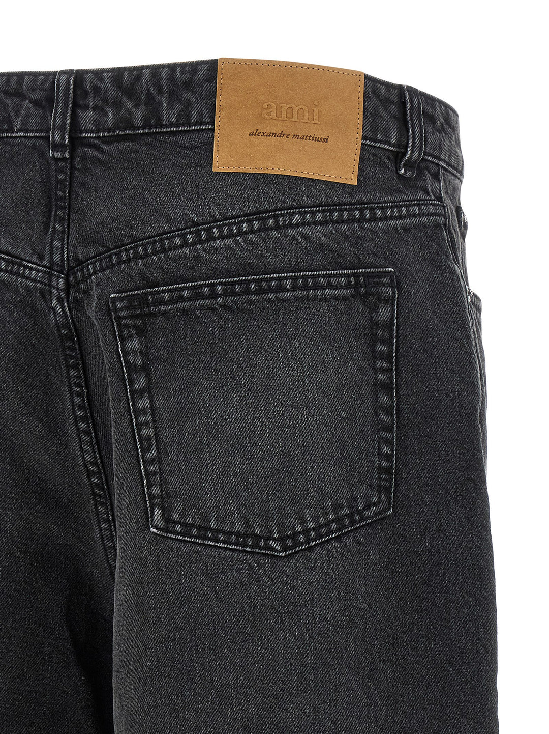 Ami Paris Denim Bermuda Shorts Bermuda and Short - Black | d19b518d7fc694b0379c14e4b60b52e85950067b