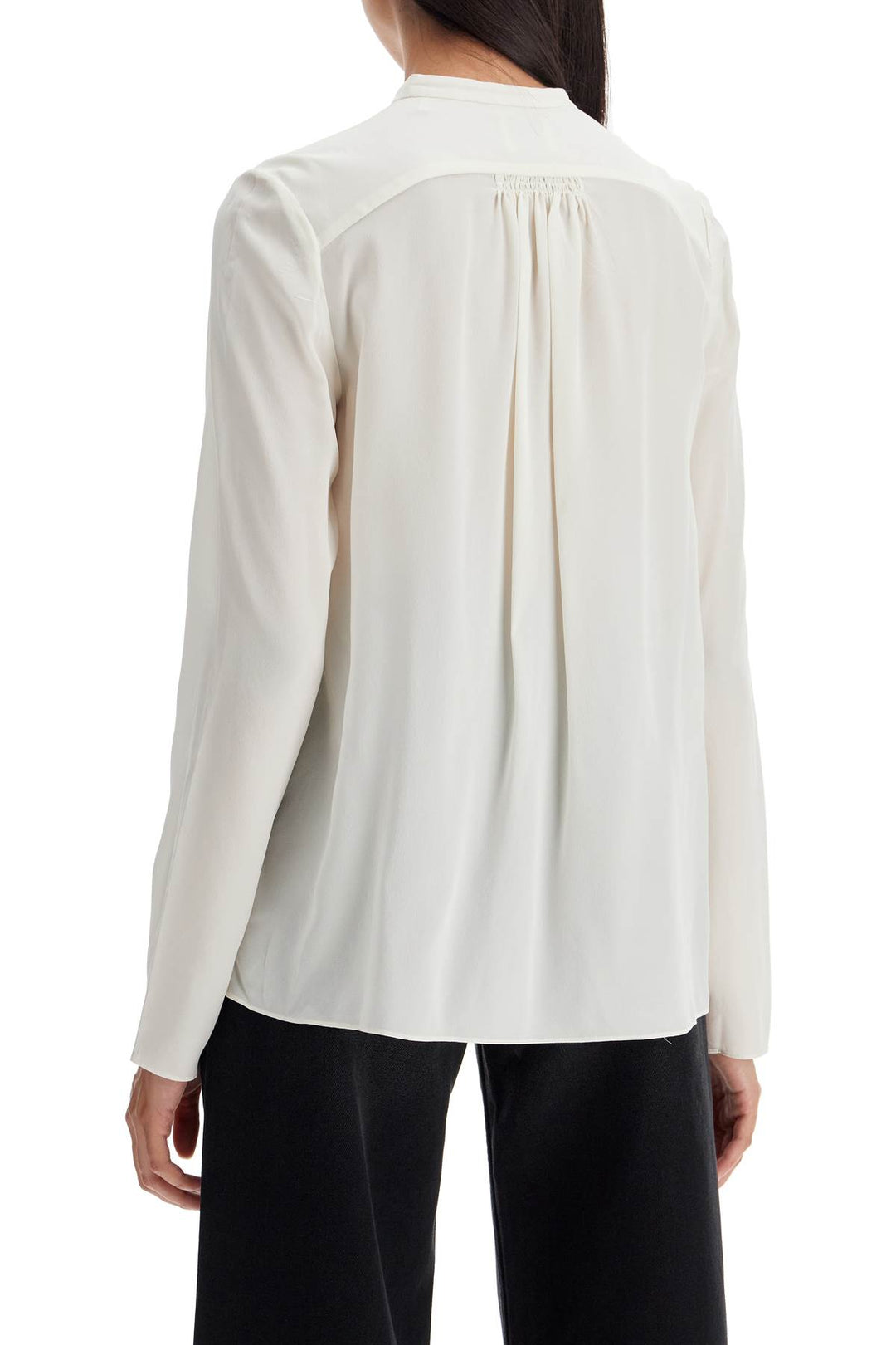 Blusa In Seta Con Volant 'Utah'