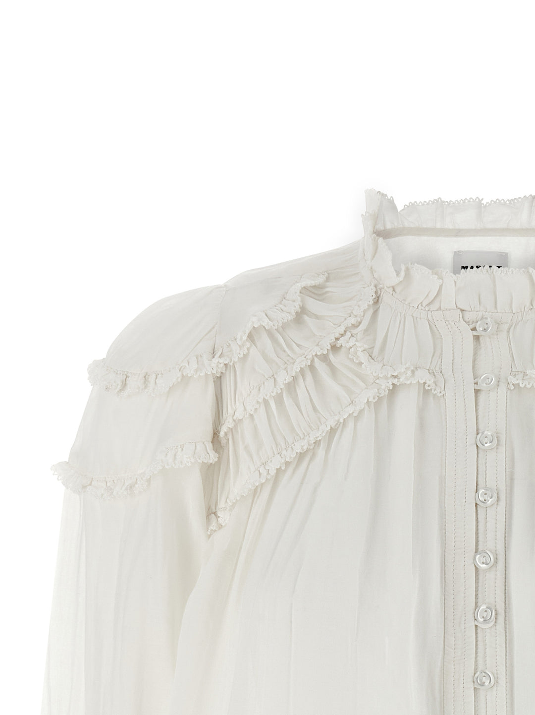 Marant Etoile Christa Shirt and Blouse - White | 8e9008dbc176bd3a44031eb72c5a56815d9211f9