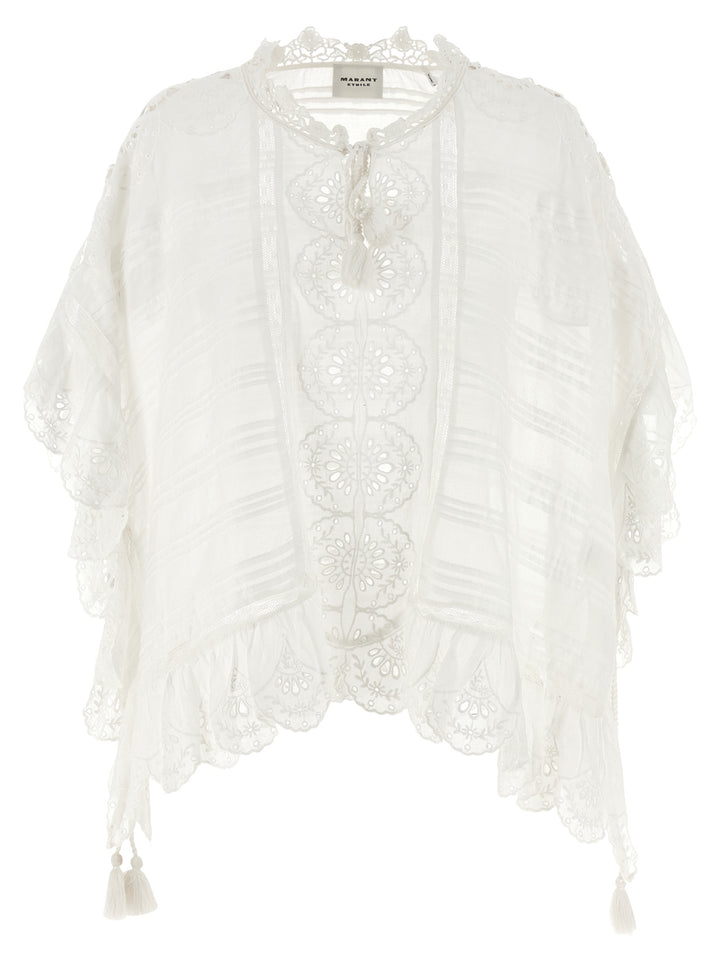 Marant Etoile Payton Tops - White | 570df2d4b63ed9e5d014ed0c22ef6666927a8683