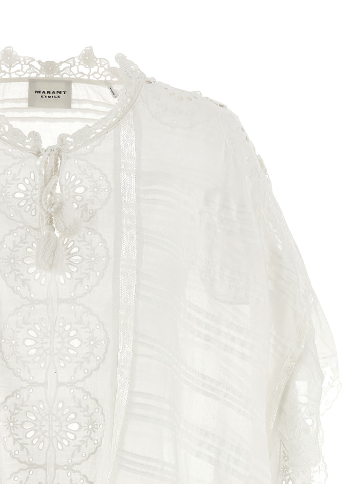 Marant Etoile Payton Tops - White | 16d6fcaccad618ae5636b500a0391be5f3095f05