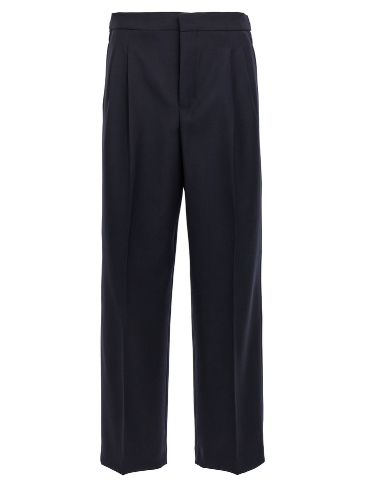 Front Pleat Pants Blue