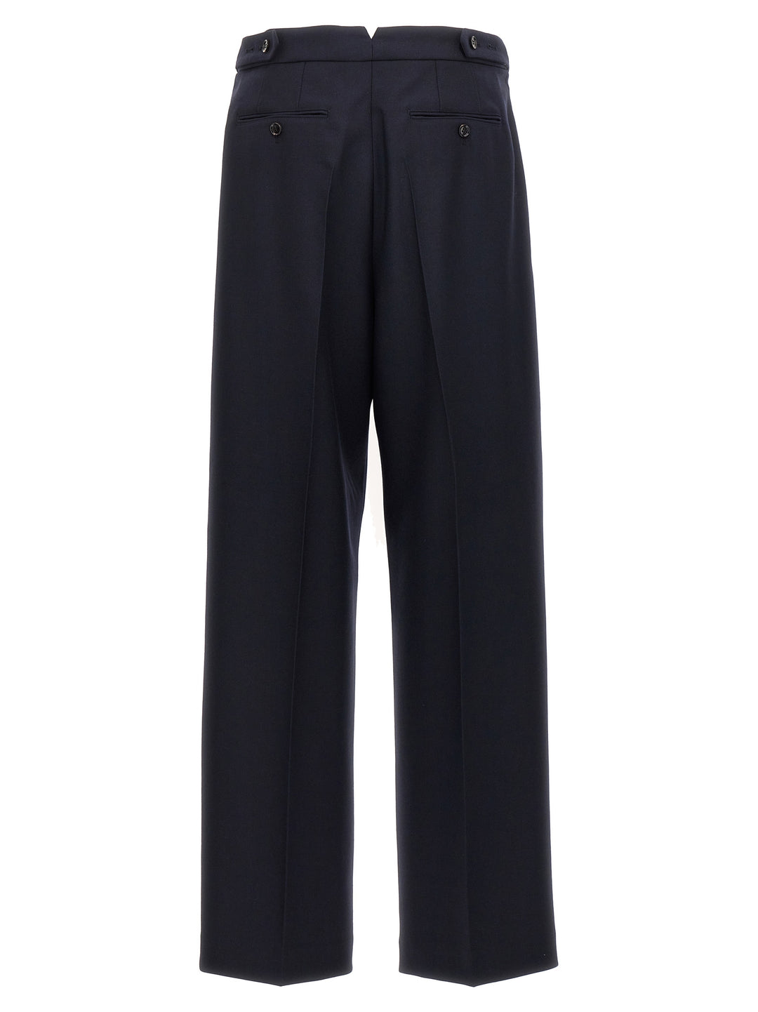 Front Pleat Pants Blue