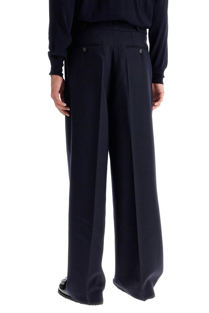 Large Fit Wool Gabardine Trousers