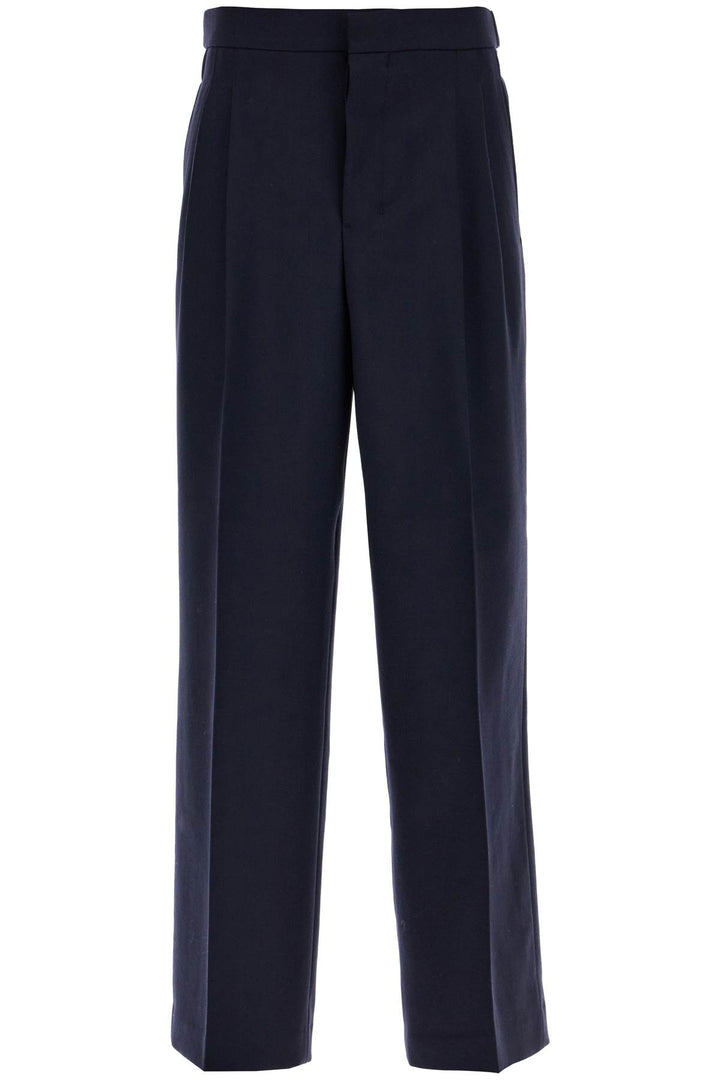 Large Fit Wool Gabardine Trousers