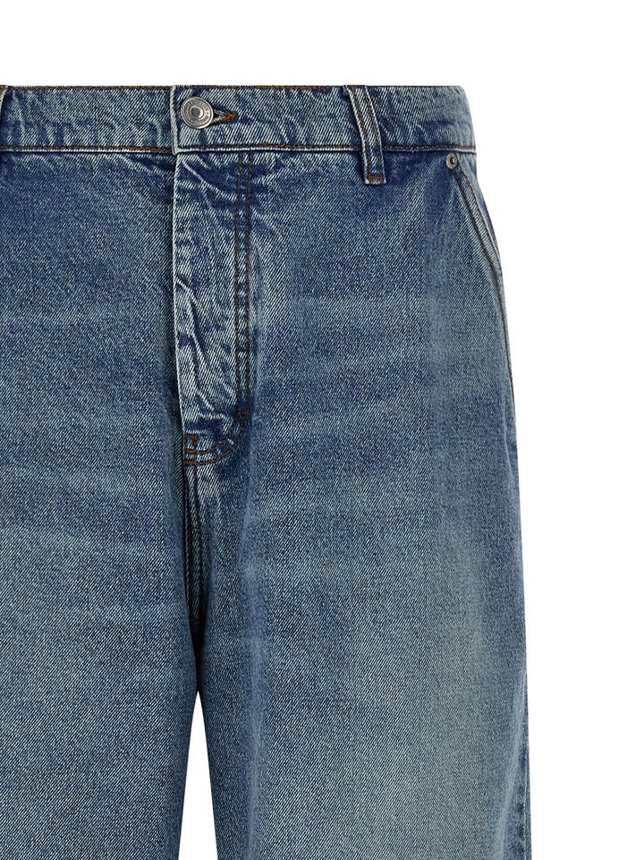 Ami Paris Wide Leg Jeans - Light Blue | 88dc2177cc8a288196c18164459613fe6e6991b6