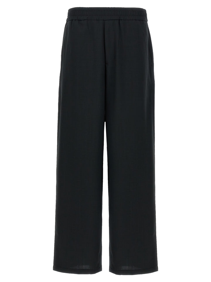 Ami Paris Wool Pants - Gray | 91cd3c86613bf811a4f6b0bdafe5ced1cb38f9e4