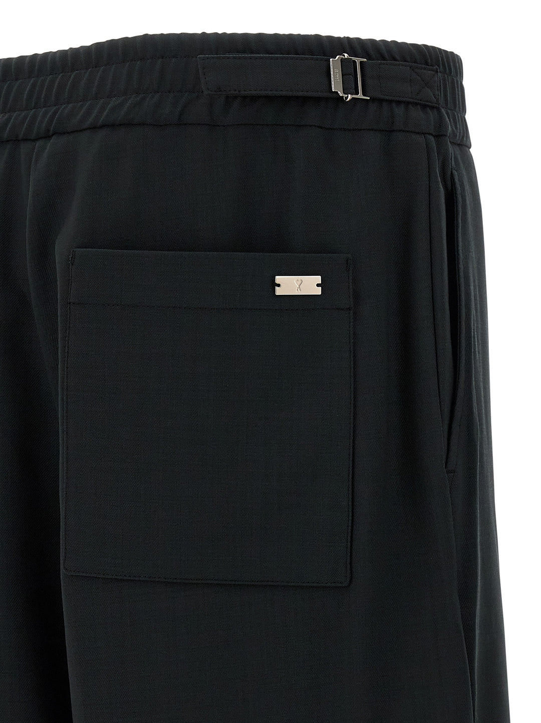 Ami Paris Wool Pants - Gray | 0af7d163a9a47197eb028a70bf60f4639dcb151f