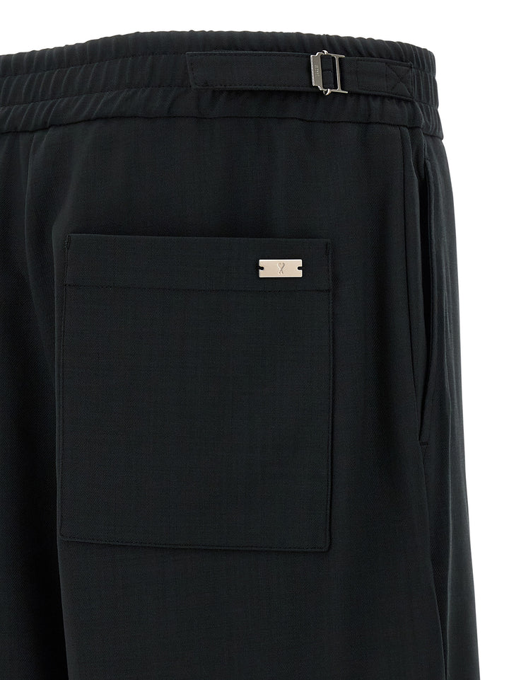Ami Paris Wool Pants - Gray | 0af7d163a9a47197eb028a70bf60f4639dcb151f