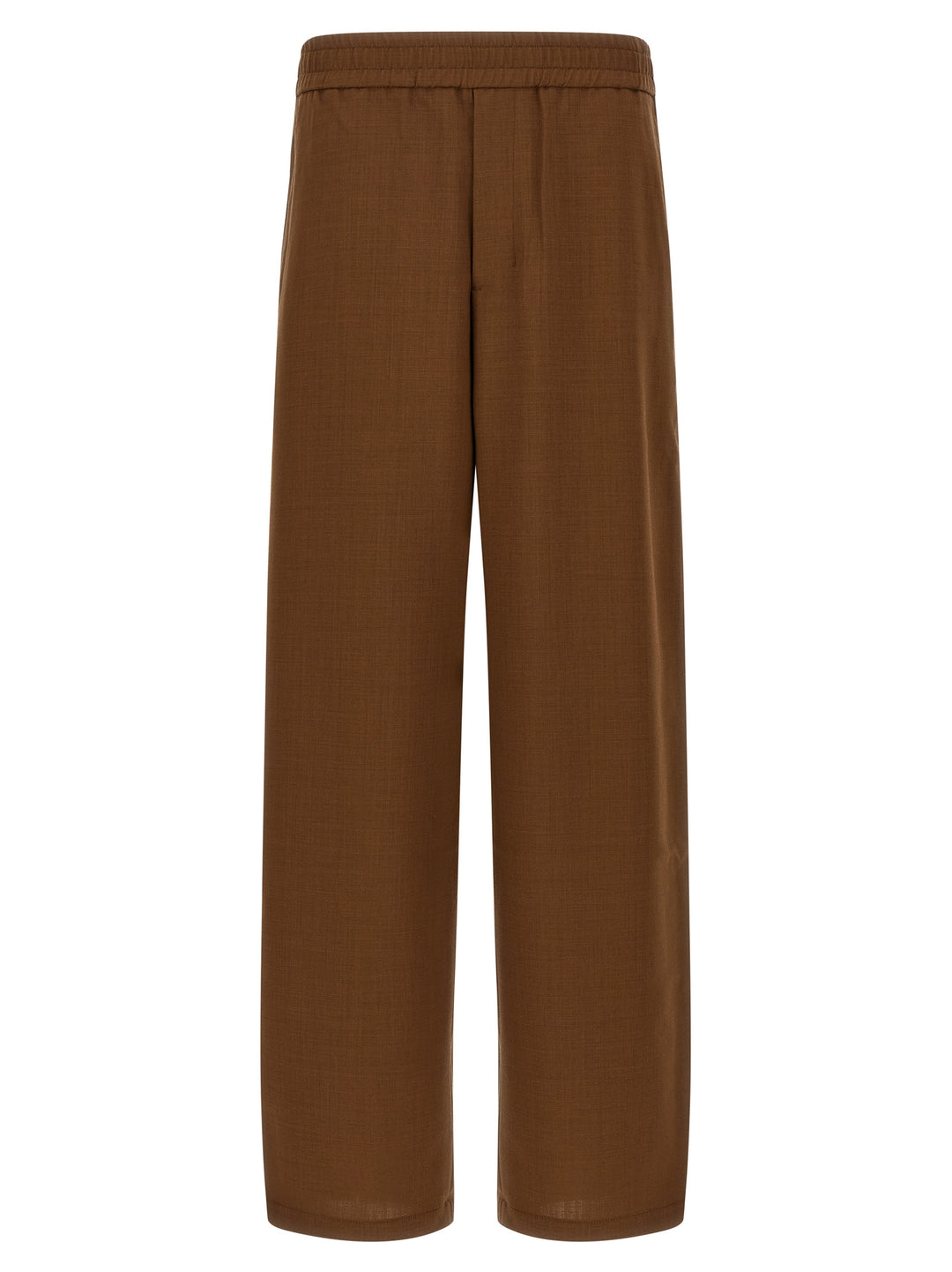 Ami Paris Wool Pants - Brown | 4589cfee5b66023cc9ec9937b8053e4f73c33684