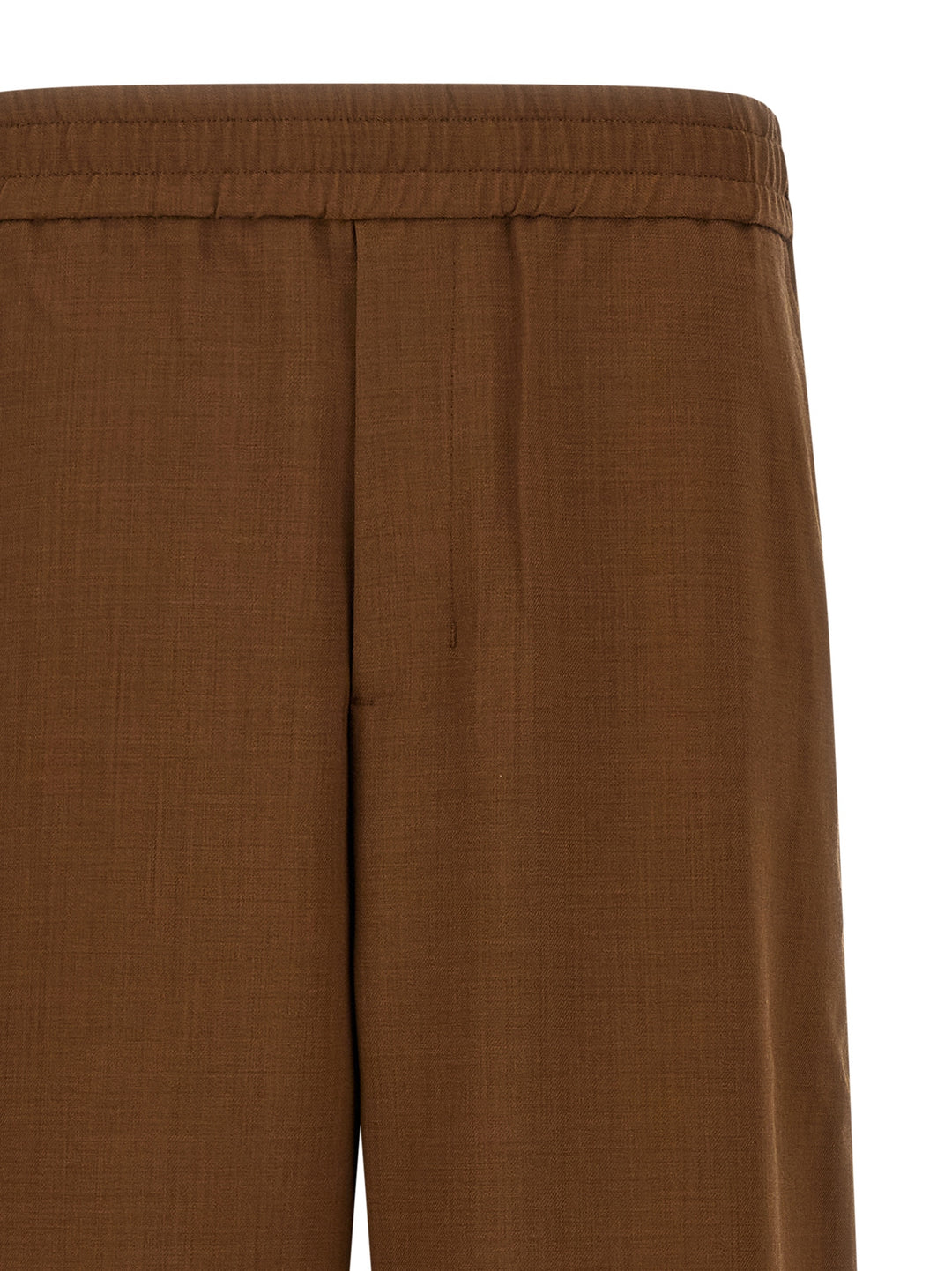 Ami Paris Wool Pants - Brown | e45b1c3e81c37e10c47274598132f4f63945d3ba
