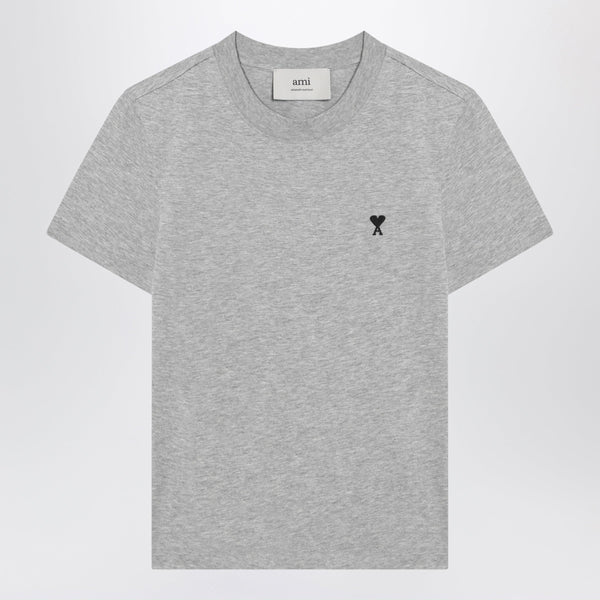 T-Shirt Ami De Coeur Grey In Cotton