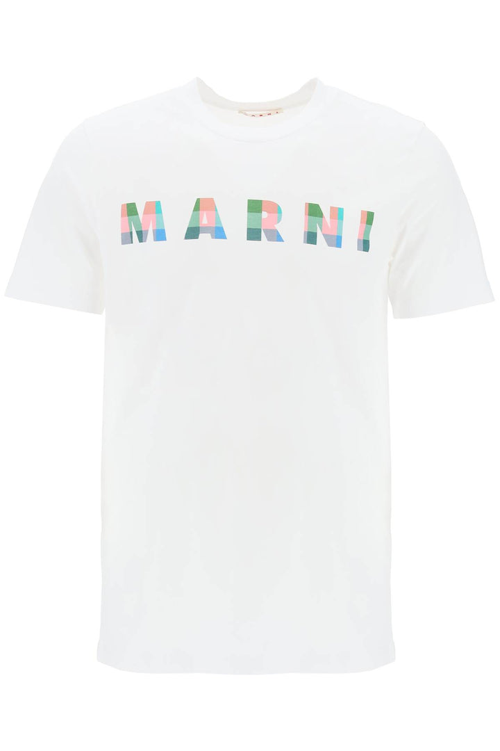 T Shirt Con Logo A Quadretti